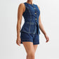💕Zweiteiliges lässiges Denim-Oberteil für Damen