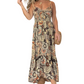 💕Zeitlich begrenztes Angebot: 50 % RABATT💕Sexy langes Kleid mit Spaghettiträgern und Blumenmuster für Damen
