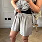 🔥Damen-Set aus Shorts und Top mit Rüschen aus Käsetuch