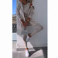 💕Strickjacke mit Kapuze, Weste, Leggings, 3-Satz