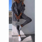 💕Strickjacke mit Kapuze, Weste, Leggings, 3-Satz