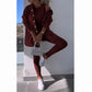 💕Strickjacke mit Kapuze, Weste, Leggings, 3-Satz