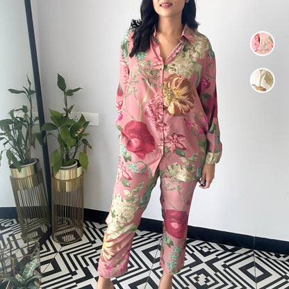🌹Neujahrsangebot 2025🌸Lässiges zweiteiliges Set mit Blumenmuster 💕