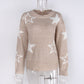 🌸Zeitlich begrenzt 57% RABATT💕Langarm-Pullover mit Rundhalsausschnitt und Sternenmuster für Damen