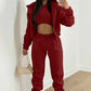 2025 Sportliches Damen-Sweatshirt mit Kapuze + Weste + Hose, 3er-Set.