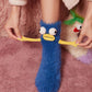 🎄Weihnachtsgeschenk🎁Grappy Cartoon schrullig Plüsch warme Socken