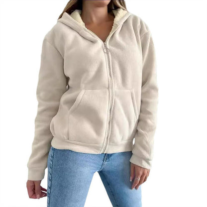 Gefütterte Zip-Up Hoodies für Frauen