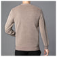 Verdickter Herrenpullover mit Rundhalsausschnitt