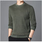 Verdickter Herrenpullover mit Rundhalsausschnitt