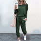 🔥🖤50% OFF 🔥Eleganter zweiteiliger Baumwollanzug für Damen: Oberteil + Hose