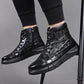 Wasserdichte warme Kunstleder-Schneestiefel für Männer