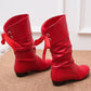 🔥50% Rabatt!🔥Damenstiefel mit Schnürung und klobigem Absatz bis zur Wadenmitte