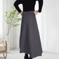 Elastischer dicker langer Rock mit hoher Taille für Damen