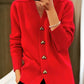 🎁Damen-Cardigan aus einfarbiger Wolle mit Knöpfen