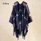 Eleganter Poncho mit Fransen und Schal für Frauen🌟50% Rabatt❄️