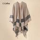 Eleganter Poncho mit Fransen und Schal für Frauen🌟50% Rabatt❄️