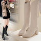 💥Heißer Verkauf🌟50% Rabatt❤️‍🔥Elegante Damenstiefel mit klobigem Absatz und spitzer Zehe