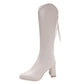 💥Heißer Verkauf🌟50% Rabatt❤️‍🔥Elegante Damenstiefel mit klobigem Absatz und spitzer Zehe
