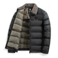Wärmende, wasserdichte Herren-Daunenjacke mit Kragen
