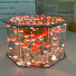 Kreative handgemachte DIY achteckige Rosenblumen Meer Nachtlampe