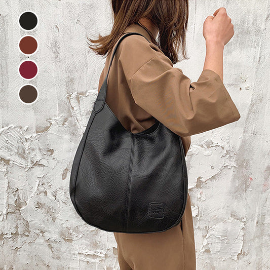 🌸 Zeit Verkauf💕 aus Retro-Stil weiches Leder große Kapazität Damen Umhängetasche