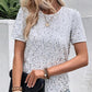 Stilvolles und lockeres Rundhals-T-Shirt mit Pailletten für Damen