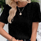 Stilvolles und lockeres Rundhals-T-Shirt mit Pailletten für Damen
