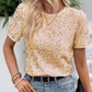 Stilvolles und lockeres Rundhals-T-Shirt mit Pailletten für Damen