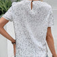 Stilvolles und lockeres Rundhals-T-Shirt mit Pailletten für Damen
