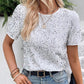 Stilvolles und lockeres Rundhals-T-Shirt mit Pailletten für Damen