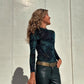 🌸Besticktes Langarm-Bodysuit-Oberteil für Damen🌟