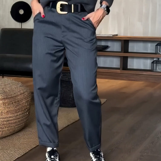 🔥2025 Hot📣Lässige, gerade Blazerhose für Damen mit hoher Taille