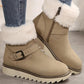 Warme Damen-Schneestiefel mit Reißverschluss