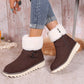 Warme Damen-Schneestiefel mit Reißverschluss