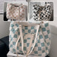 Damenmode Plüsch Plaid Umhängetasche Tasche