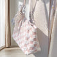 Damenmode Plüsch Plaid Umhängetasche Tasche