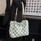 Damenmode Plüsch Plaid Umhängetasche Tasche