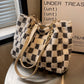 Damenmode Plüsch Plaid Umhängetasche Tasche