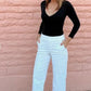 Stretch Twill Hose mit weitem Bein👖