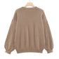 🔥2025 NEW SALE🔥Damen Kunstperlen Rundhals-Pullover Pullover