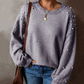 🔥2025 NEW SALE🔥Damen Kunstperlen Rundhals-Pullover Pullover