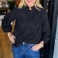 💖Begrenzter Verkauf 50 % RABATT💖Lockere Bluse mit Rollkragen und Rüschen für Damen
