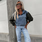 🔥HEISSER VERKAUF 48% - Damen-Jeansjacke mit Kapuze und Kordelzug