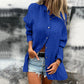 Damen Leinen Button-Down-Hemd in großen Größen