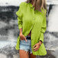 Damen Leinen Button-Down-Hemd in großen Größen