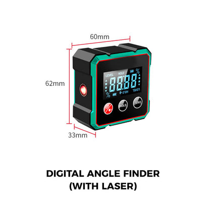 Magnetischer digitaler Winkelsucher mit elektronischem Laser