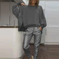 2-teiliges Outfit für Damen: Set aus übergroßem Sweatshirt und Jogginghose