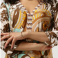 Elegantes 3/4-Ärmel-Kleid mit V-Ausschnitt für Damen