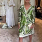 Elegantes 3/4-Ärmel-Kleid mit V-Ausschnitt für Damen