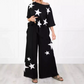 Zweiteiliges Damen Star Patch Set mit kurzen Ärmeln